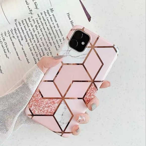 Accessories - NEW iPhone 11/Pro/Max/XR Geometric Marble Case